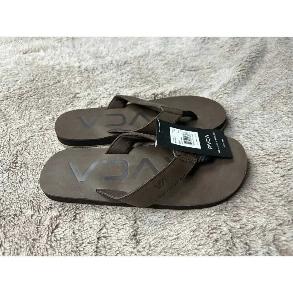 RVCA Mens VA Sport Federal Sandals - Dark Brown Size 9